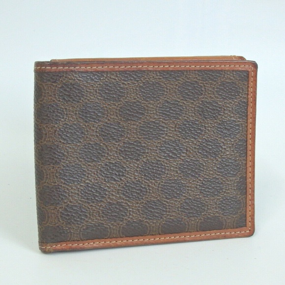 CELINE Macadam monogram logo wallet PVC leather